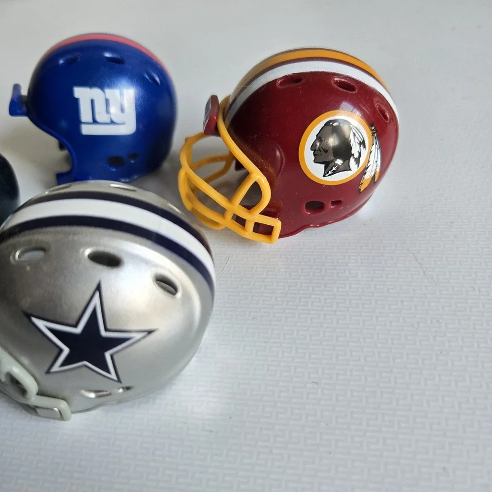 4 NFL Riddell Pocket Pro Helmet Lot NFC‎ East Mini Football Vintage 1.5